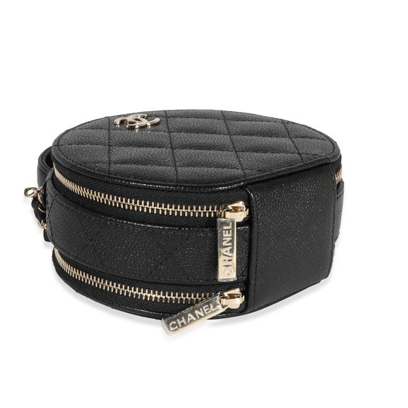 Chanel Black Quilted Caviar Handle With Care Vanity Bag - Picture 6 of 9